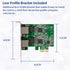 Syba Dual 2.5 Gigabit Ethernet PCI-E Network Expansion Card, RJ45 LAN Adapter, Low Profile Bracket