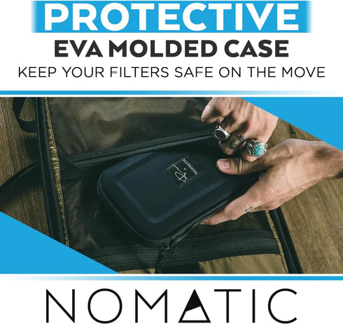 NOMATIC McKinnon Filter Case - Camera Case for Lens Filters, Fits up to 6 82mm Filters, Weather Resistant EVA Foam
