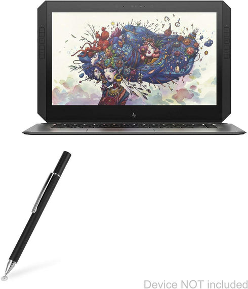 BoxWave Stylus Pen for HP ZBook x2 - Super Precise FineTouch Capacitive Stylus - Jet Black