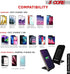 5 Core Fast Wireless Charger, 2 Pieces 10W Charging Station with Sleep-Friendly Light, Compatible with Samsung Galaxy