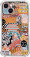 Aesthetic Collage Case for iPhone 13 mini, Cute Soft TPU Bumper Case with Positive Quotes for Men Women