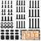 Universal TV Mounting Hardware Screw Kit Set with Box - M4 M5 M6 M8 Screws and Washers for TV VESA Mounting, Fits Most