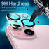 JETech 9H Tempered Glass Camera Lens Protector for iPhone 15 (6.1") & 15 Plus (6.7") - Anti-Scratch, HD Clear, 3-Pack