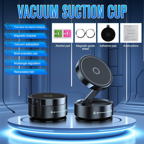 zardlect Vacuum Adsorption Magnetic Phone Holder,Magnetic Suction Phone Mount, Adjustable Electric Magnet Phones Holder
