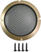 Fielect 6.5 Inch Gold Speaker Grill Cover, Decorative Circle Mesh Subwoofer Guard Protector for Audio Accessories