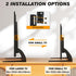5Rcom 22 65 inch 88lbs, 800 500mm TV Stand Mount, Universal TV Stand Tabletop for to Plasma LCD LED Flat Screen TVs