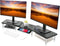 suptek Dual Monitor Laptop Stand Riser, Adjustable Length and Angle, Office Desktop Organizer for 2 Monitors (MST023)