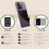 Silicone Double-Sided Suction Phone Case Detachable Mount - Hands-Free, Easy to Clean, Baby Pink