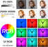 ULANZI VL66 RGB Adjustable Rechargeable Mini Video Light, 2500-6500K, Dimmable, Ultra Bright for DSLR
