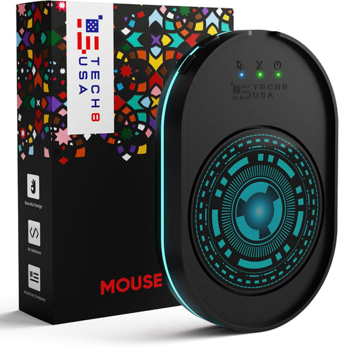 TECH8 USA Mouse Mover Device - Undetectable Jiggler for Laptops & PC, No Software, Random Movement, Patented - 3D