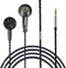 Wired Earphone Snow-Lotus 1.0 in Ear Earphones, 64 Ohm Clear Detailed Balanced Sound Flat Head Earbuds, 3.5mm Wired