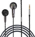 Wired Earphone Snow-Lotus 1.0 in Ear Earphones, 64 Ohm Clear Detailed Balanced Sound Flat Head Earbuds, 3.5mm Wired
