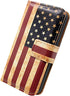 Bcov Retro American Flag Leather Flip Wallet Case for Samsung Galaxy A15 5G, Card Slot Holder Kickstand