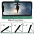 SUANPOT RFID Blocking Leather Wallet Case for iPhone Xs Max, Shockproof Flip Folio Cover (Sea Green)