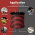12/2 20 12V/24V 12AWG HiFind Gauge FT Red Black Hookup Electrical Wire Cable LED Strips Extension Cord DC, Flexible