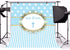 Yeele 4x4ft Cross God Bless Backdrops for Photography, Infant Baptism Peace Pigeon Blue Stripes Background for Baby