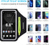 GUZACK Running Armband for iPhone 16 Pro 15 14 13 12 11 Pro Max/Plus/XR/XS, Galaxy S25/S24/S23/S22 with Card Slot & Key