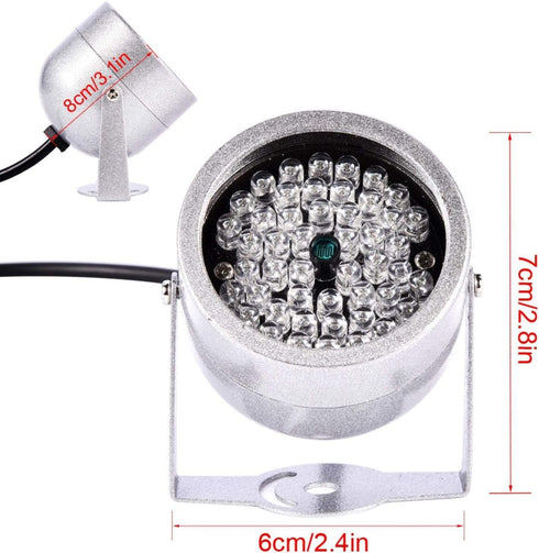 IR Illuminator, Security Infrared Light, 48 LED Camera IR Light for Home Security System
