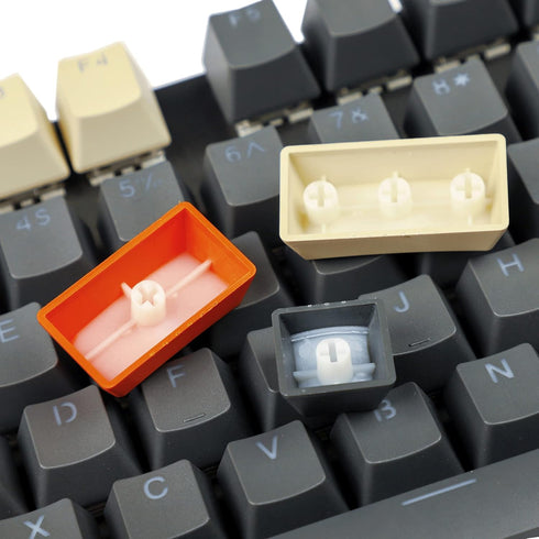 Carbon Miami PBT Double Shot Shine Through ANSI Backlit Keycaps for MX Mechanical Keyboard Melody 96