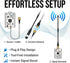 Meshnology 915MHz 10dBi 40cm V3 V4 32 (2PCS,Black) Meshtastic LoRa Antenna High Gain, Long Range SMA Male Omni Whip