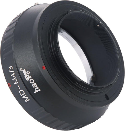 Haoge Manual Lens Mount Adapter for Minolta Rokkor MD MC to Olympus Panasonic Micro Four Thirds MFT