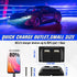 2Pcs 12V/24V RV USB Outlet with On/Off Switch, Quick Charger QC 3.0 Wall Mount USB Charging Station