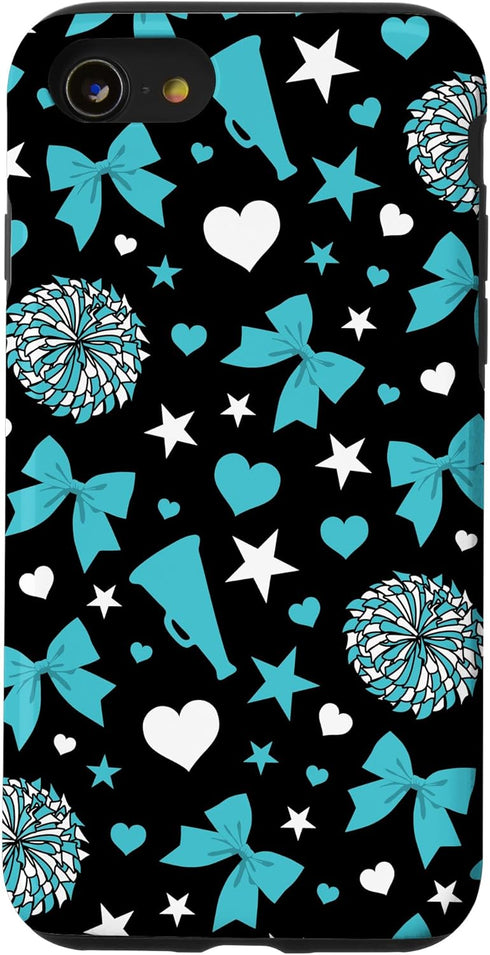 Turquoise Cheerleader Phone Case for iPhone SE (2020), 7, 8 - Perfect Gift for Girls!