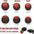 Vezukv (2Black-M) Earbuds Replacement Tips Soft Silicone Earbud Locks Sport Grips Earphones Stabilizer Fins Wings Tips