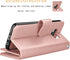 NJJEX Wallet Case for Galaxy S8, PU Leather, Rose Gold, 9 Card Slots, Detachable, Kickstand, Magnetic