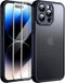 iPhone 14 Pro Case, Black Full-Body Matte Protective Case with Screen Protector and Camera Protection