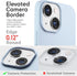 IceSword Baby Blue iPhone 13 Mini Case - Ultra Slim Shockproof Protective Cover with Soft Anti-Scratch Microfiber Lining