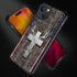DJSOK Shockproof Case for iPhone 15 Plus, American Flag Antlers Design with Soft TPU Bumper and Hard PC Back