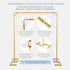 8.2FT 2 Square Wedding Arch Backdrop Stand,Balloon Arch Stand, Metal Gold Backdrop Adjustable Stand Heavy Duty, Extra