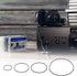 30 40-135mm Cassette Cassette 1mm uxcell Pcs Recorder Rubber Belts, Folded Length Recorder Belts Machine Repair Mix