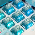 Akko 5-Pin 50gf (45pcs) Creamy Cyan Clicky Switch with LED Diffuser for Backlit Mechanical Keyboard - Pre-Lubed
