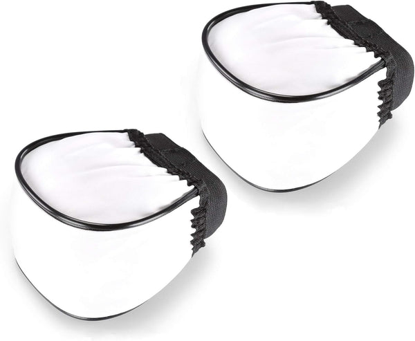 (2 Pcs) Fotasy Universal Soft Cloth Flash Bounce Diffuser Cap for Canon, Nikon, Sony, and More