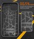 Diverbox Heavy Duty Case for iPhone 15 Plus 6.7" - Shockproof, Dropproof, with Tempered Glass Protector (Black-3in1)