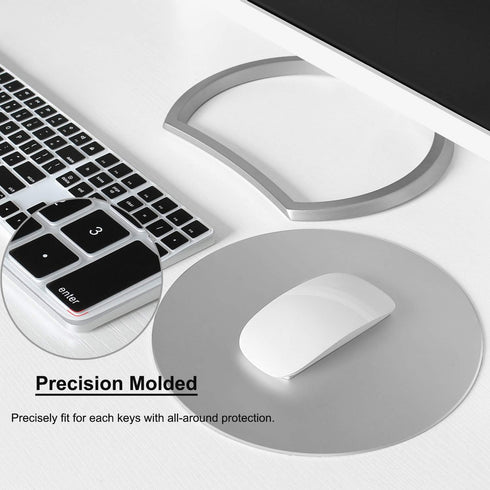 Silicone Keyboard Cover for Apple Magic Keyboard with Numeric Keypad MQ052LL/A (A1843), US Layout, Black