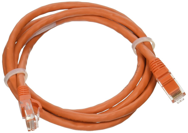 C2G 31382 Cat6 Crossover Cable, Snagless Unshielded Ethernet Network Cable, Orange, 5 Feet