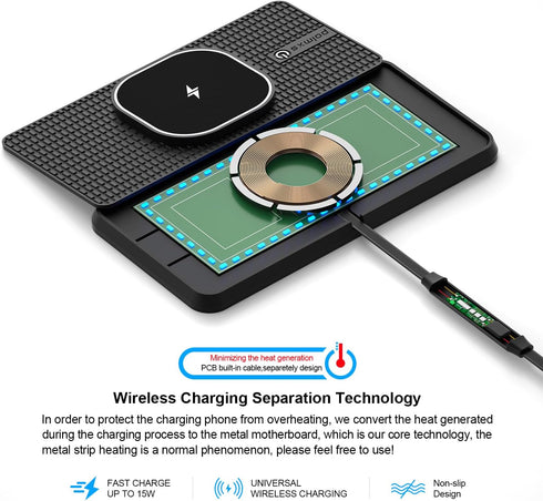 POLMXS 15W 12/13/14/15/16 (K1MAG) Magnetic Wireless Car Charger Charging pad, Wireless Phone Charger Cell Phone
