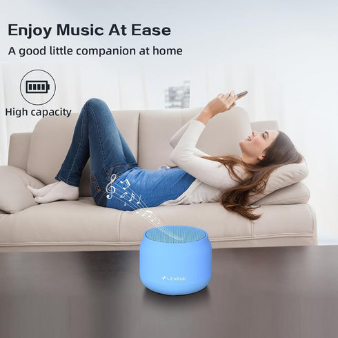 LENRUE Bluetooth Speaker, Mini Wireless Speaker with 5W Clear Sound, 15H Playback Time for Home and Outdoor Activities