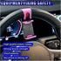 Tuxihapp Car Steering Wheel Phone Holder, Portable No-Hands Smartphone Mount Clip, Adjustable Cellphone Stand Clamp