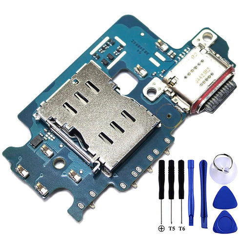 Galaxy S24 5G USB Charging Port Flex Cable Replacement, SM-S921U Type C Charger Dock Board for Samsung S24 Repair