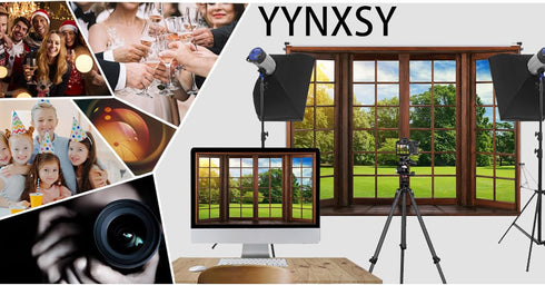 YYNXSY 10X10FT Office Backdrop for Video Conference, Window Background Screen for Photography Studio, Background Props