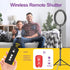 EMART 10" Ring Light with Phone Holder, 55" Extendable Tripod Stands, Dimmable LED Circle Light for Photography