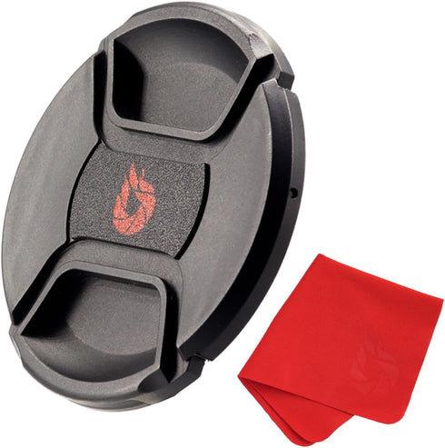 105mm Snap-On Center-Pinch Lens Cap, Extra Strong Springs, Camera Lens Cover for Nikon, Canon, Sony