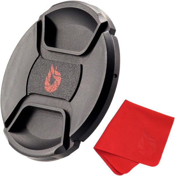 105mm Snap-On Center-Pinch Lens Cap, Extra Strong Springs, Camera Lens Cover for Nikon, Canon, Sony