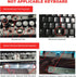 Steampunk Typewriter Keycaps Pudding Keycap Set for Backlit Mechanical Keyboard, 104 Keys