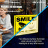 iSYFIX Smile You're on Camera Reflective Stickers for Business - 2 Pack 14x10 Inch - UV Protection, Fade Resistance
