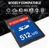 elecacc 512MB (5 Pack), U1 4 SD Card SD Flash Memory Cards UHS-I Class High-Speed Full HD Video Compatible with Digital